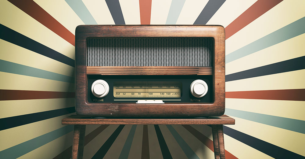 old-fashioned radio